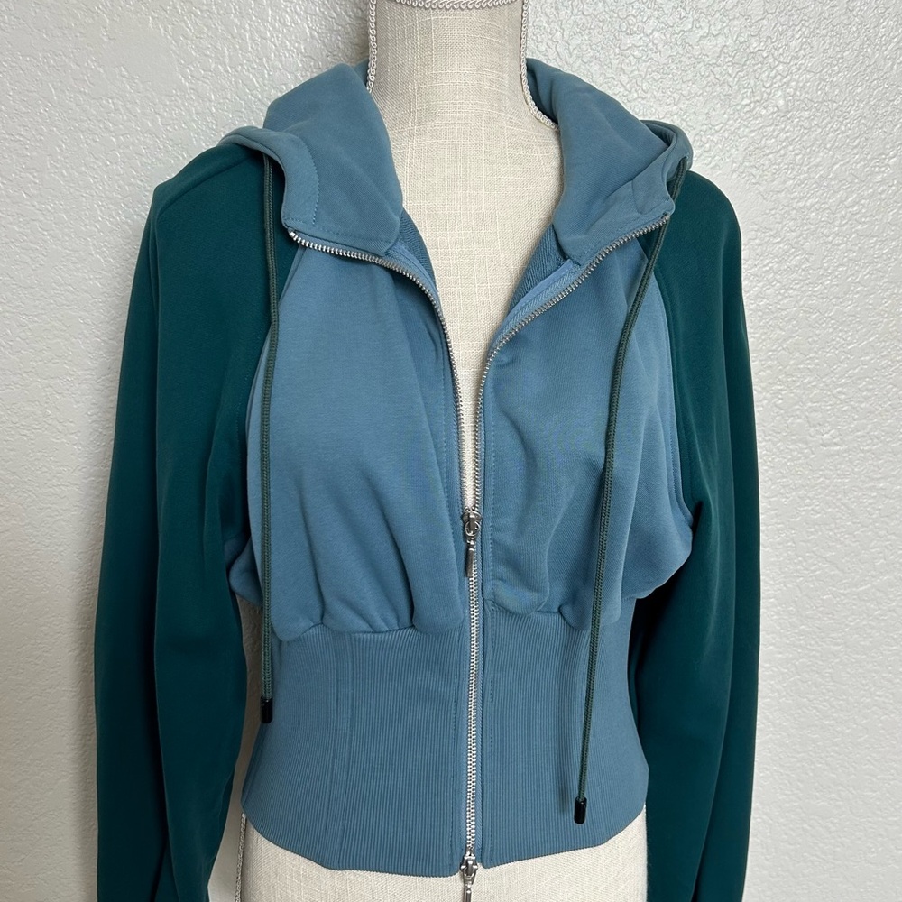 LIT ACTIVEWEAR REBOUNCE COREST BLUE/TEAL HOODIE JACKET